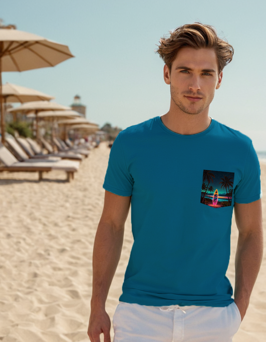 Next Level Premium Crew Pocket T-shirt