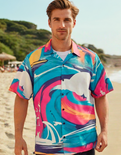 90s Surf Printed Shirt