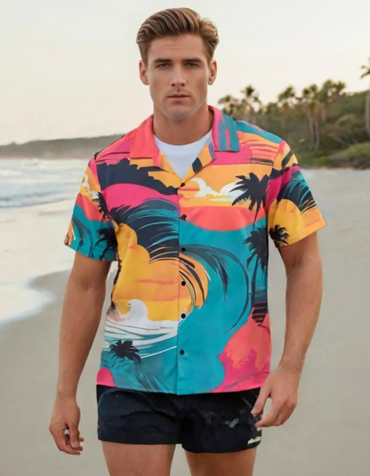 80s Surf Printed Shirt