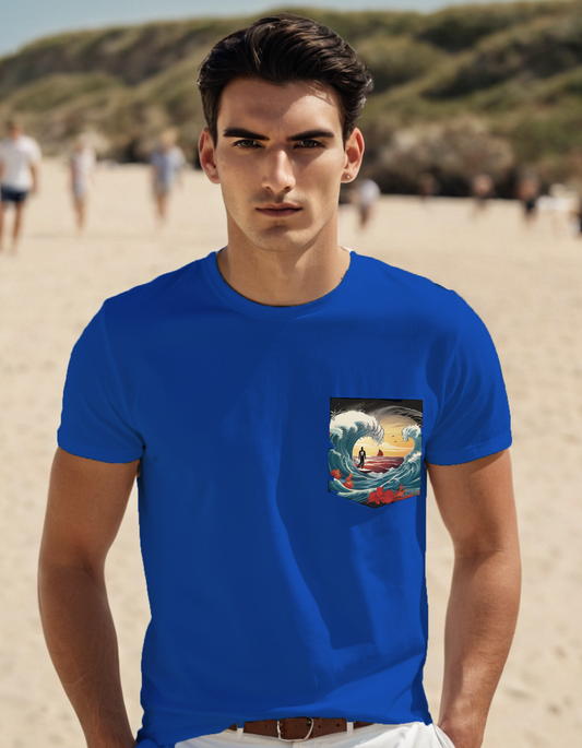 Next Level Premium Crew Pocket T-shirts