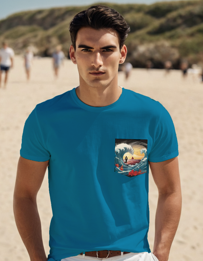 Next Level Premium Crew Pocket T-shirts