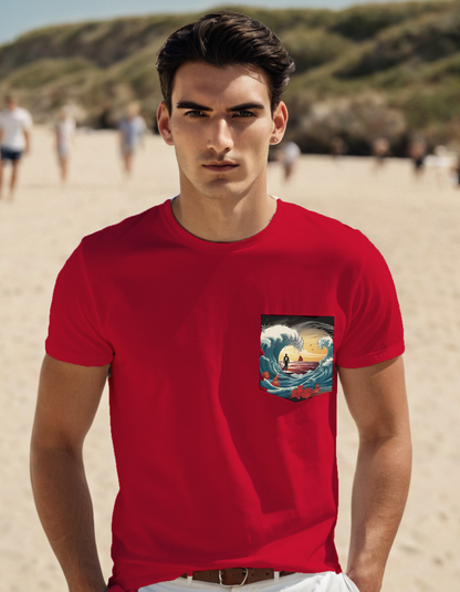 Next Level Premium Crew Pocket T-shirts