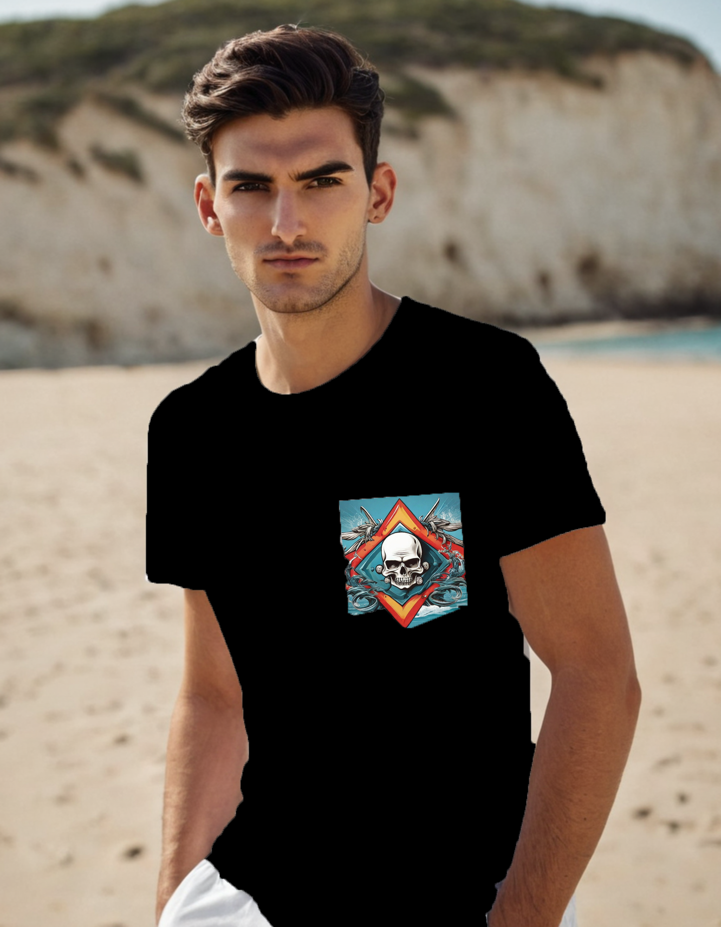 Next Level Premium Crew Pocket T-Shirt