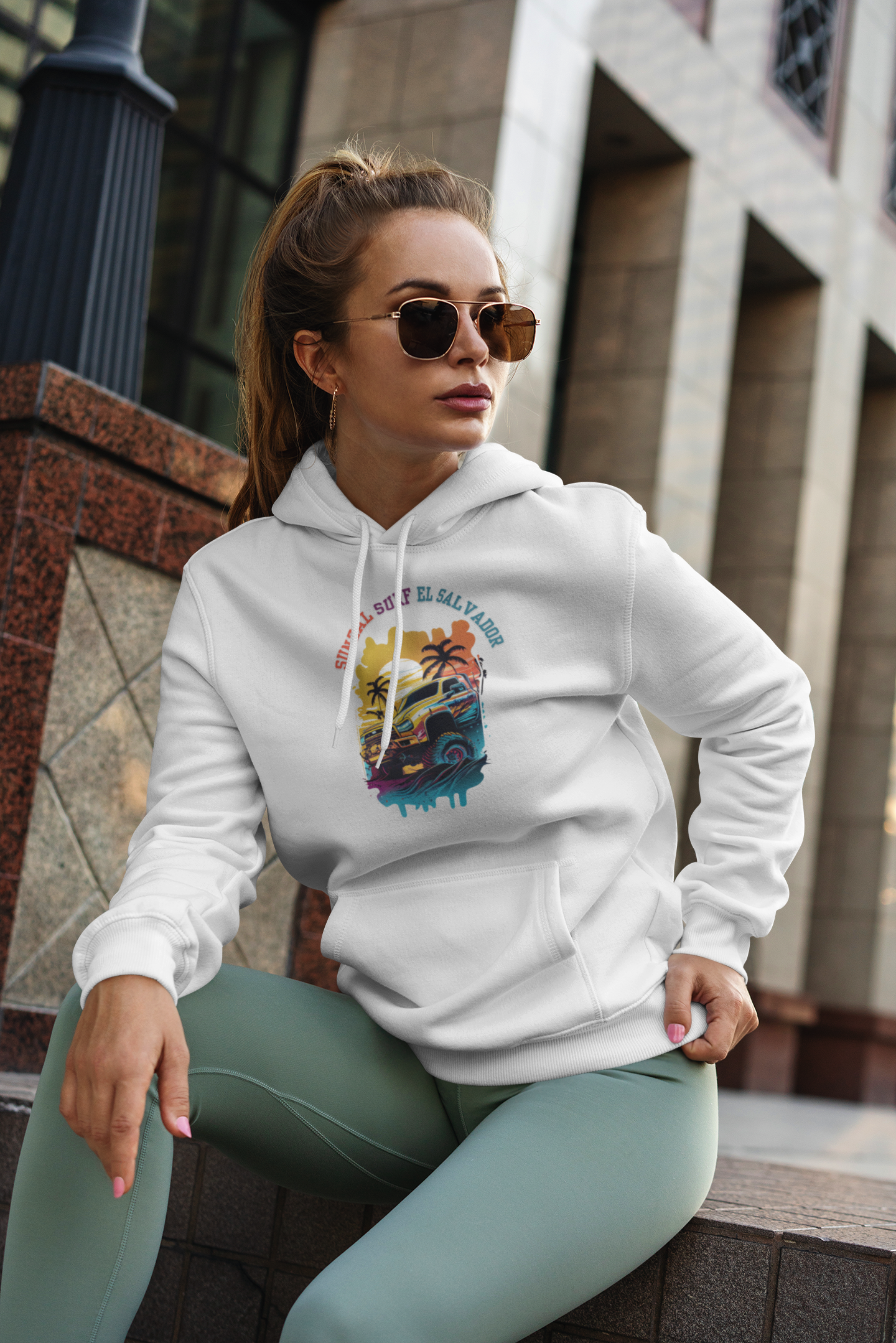 Sunzal Surf El Salvador: Women’s Hoodie – Ride the Waves, Live the Dream