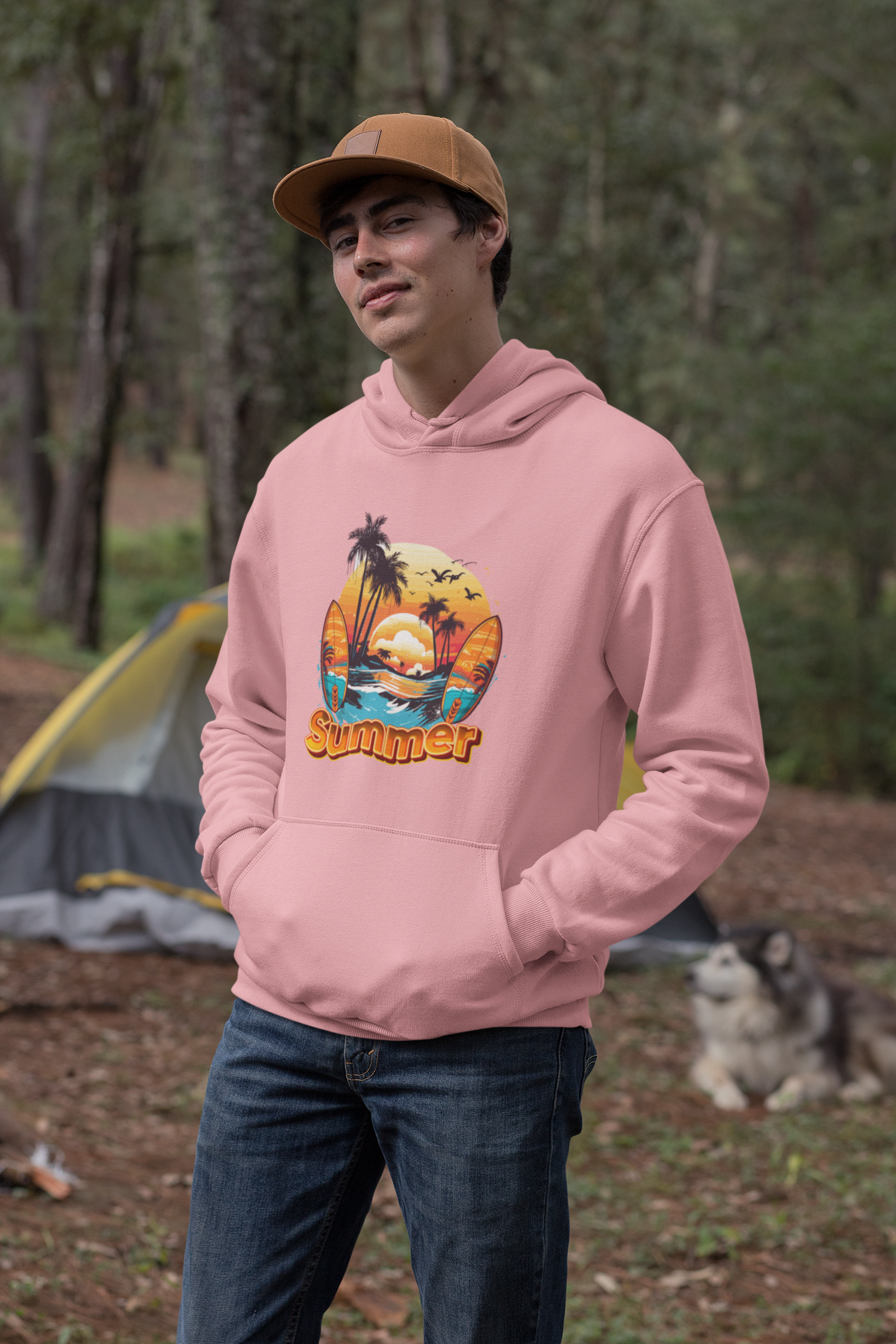 Summer Surf: Men’s Hoodie – Catch the Vibes, Ride the Waves