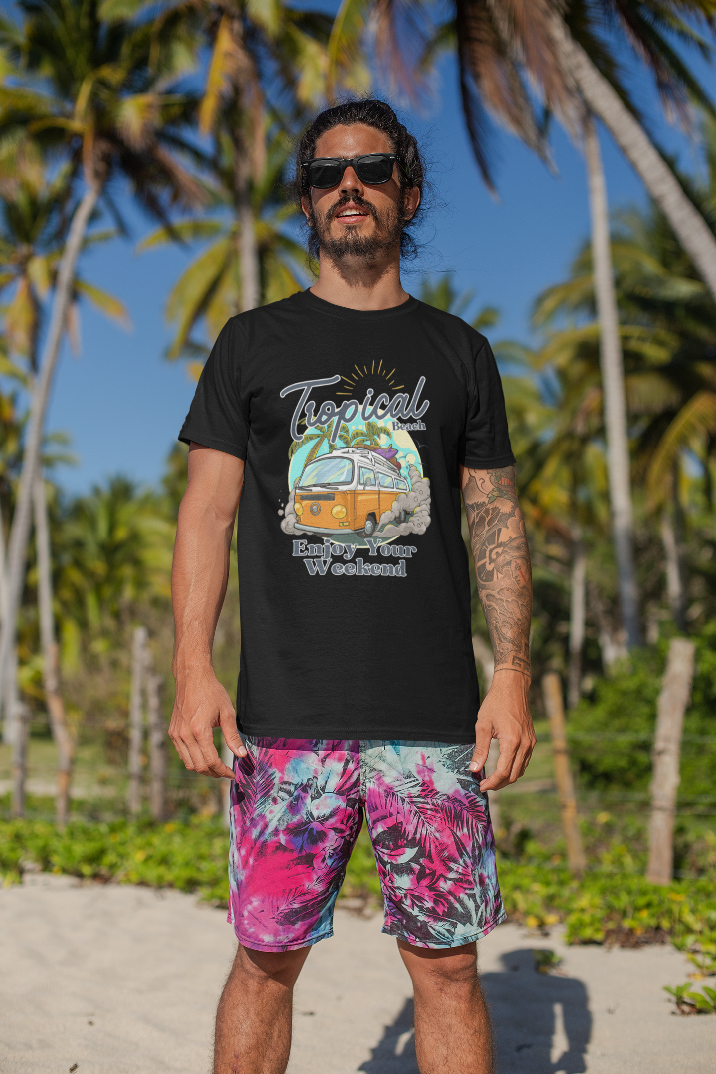 Tropical Vibes Men’s T-Shirt – Bring the Island Spirit Everywhere