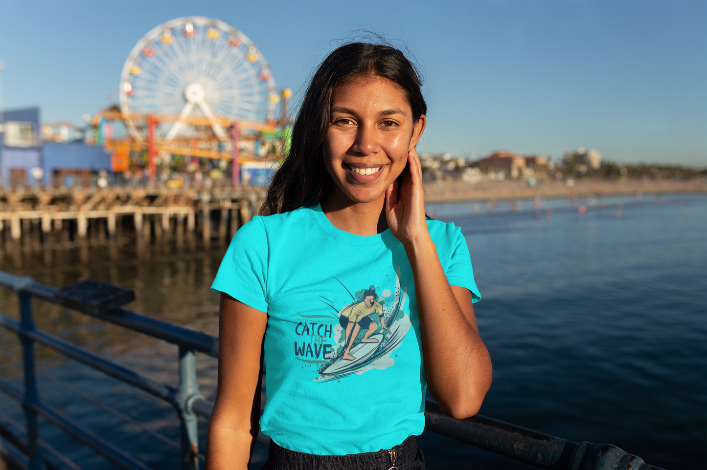 Rave Wave: Women’s T-Shirt – Ride the Ocean’s Energy in Style