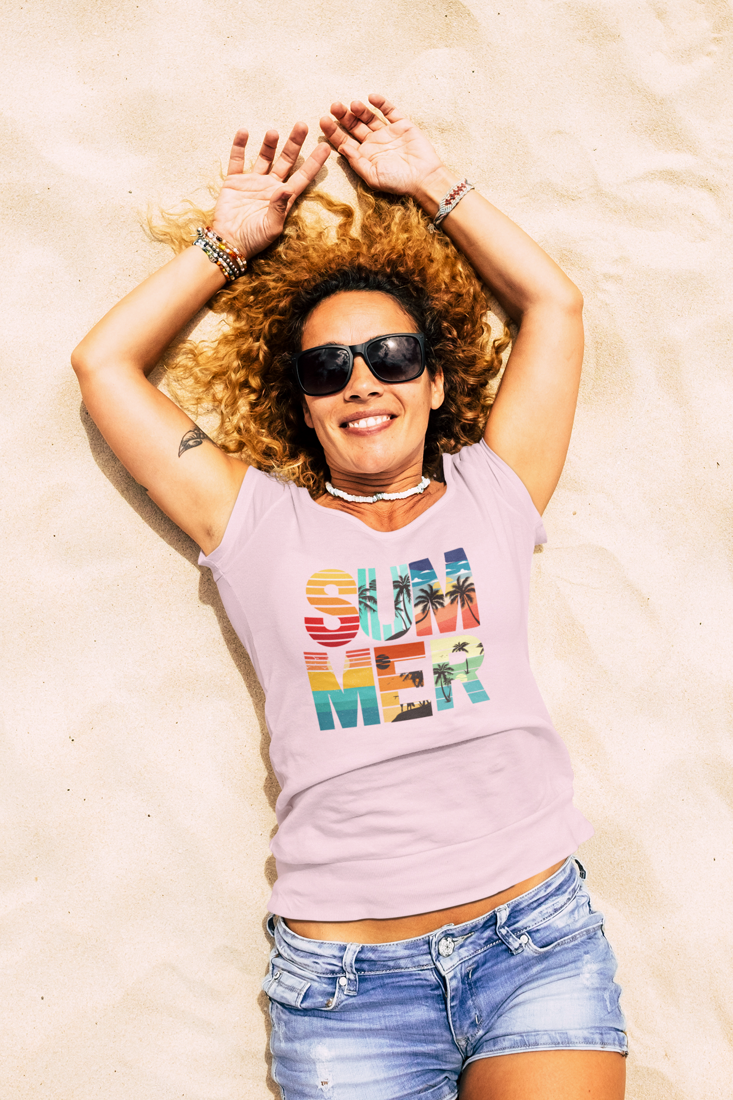 Summer Vibes Surf: Relaxed T-shirt – Soak in the Sun and Live the Warmth