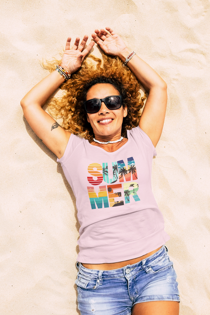 Summer Vibes Surf: Relaxed T-shirt – Soak in the Sun and Live the Warmth