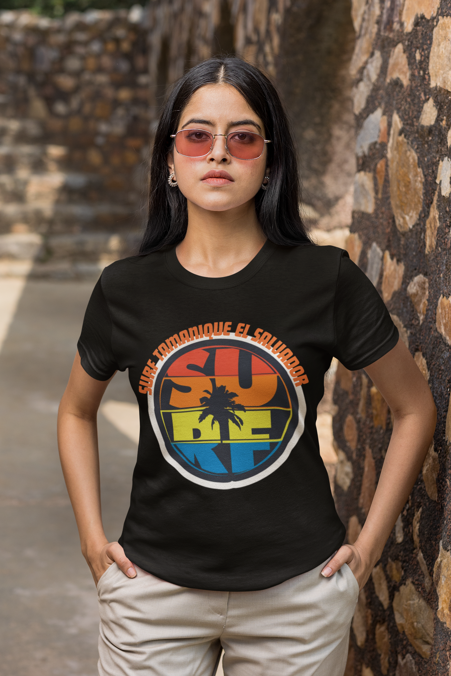 Surf Tamanique El Salvador: Adventure-Ready T-Shirt for Wave Chasers