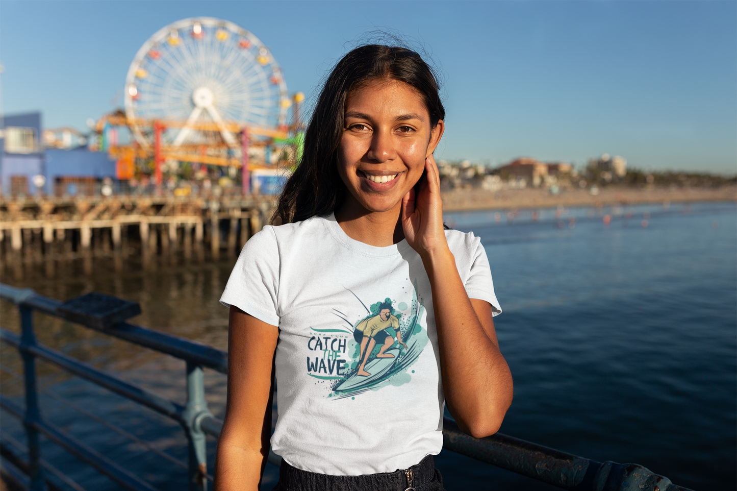 Rave Wave: Women’s T-Shirt – Ride the Ocean’s Energy in Style