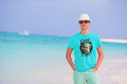Enjoy Time: Men’s T-Shirt – Live in the Moment, Embrace the Day