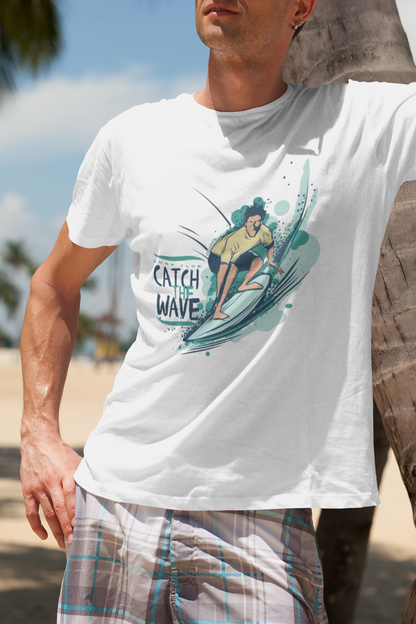 Rave Wave: Men’s T-Shirt – Ride the Rhythm of the Ocean