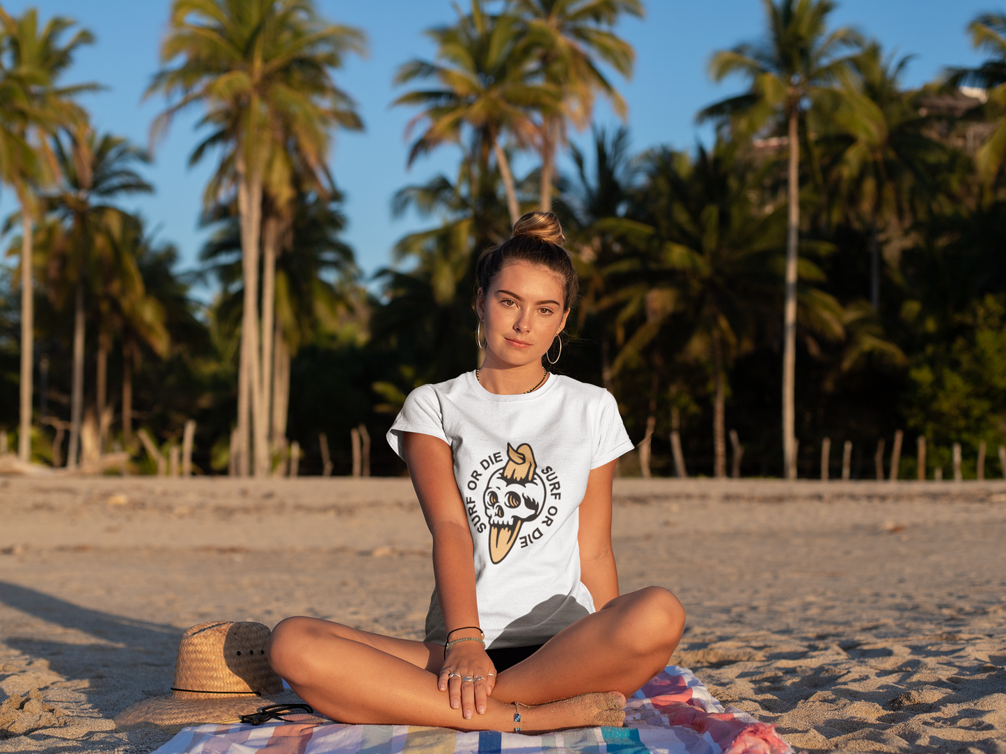 Surf or Die: Women’s T-shirt – Fearless Waves, Unstoppable Spirit