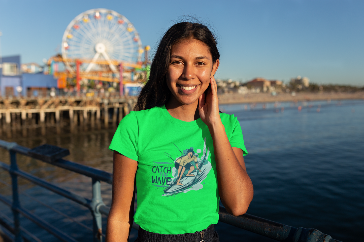 Rave Wave: Women’s T-Shirt – Ride the Ocean’s Energy in Style