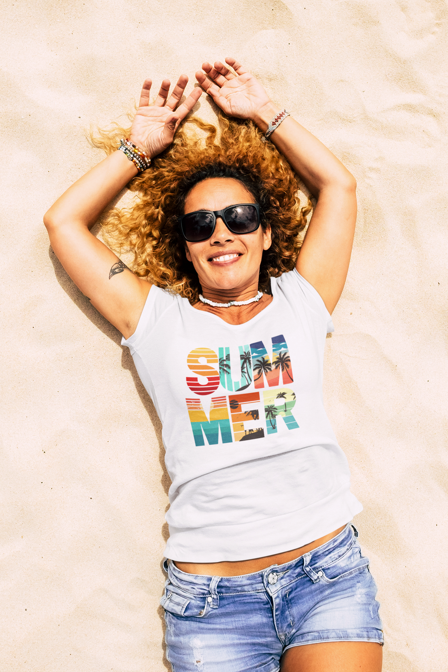 Summer Vibes Surf: Relaxed T-shirt – Soak in the Sun and Live the Warmth