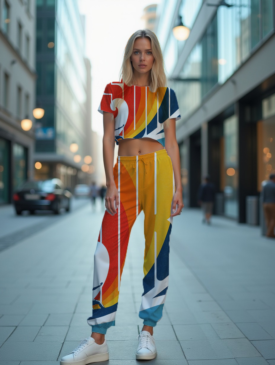 Bold classic oversized surf Women's All-Over Print Track Pants