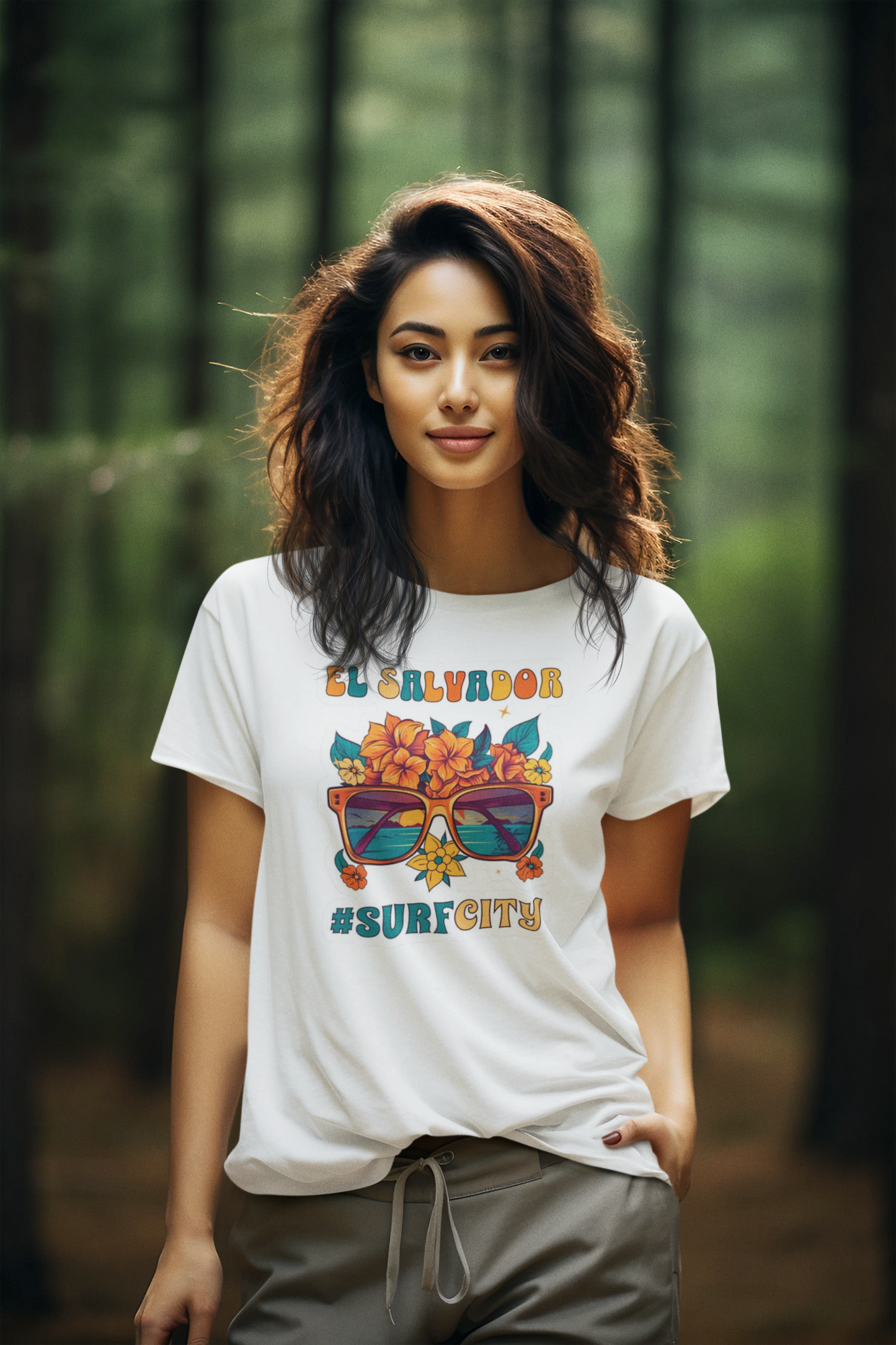 El Salvador Surf City: Women’s T-Shirt – Waves, Freedom, and Style