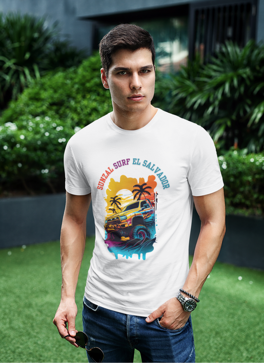 Sunzal Surf El Salvador Men’s T-Shirt – Ride the Waves with Style