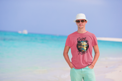 Enjoy Time: Men’s T-Shirt – Live in the Moment, Embrace the Day