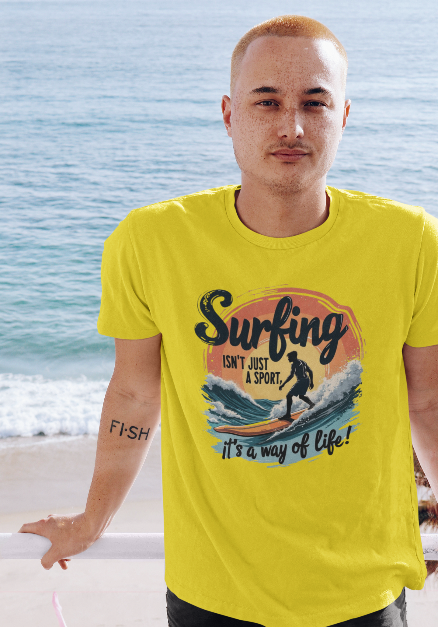 Surfing: A Way of Life – Men’s T-shirt for True Wave Riders
