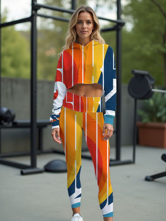 Bold classic oversized surf Women's All-Over Print Yoga Pants